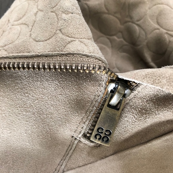 Coach Ankle Boots\Booties, Taupe, Suede, Size 9B - Picture 2 of 11